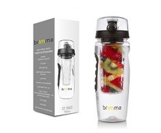 Brimma Leak Proof Fruit Infuser Water Bottle, Large 32 Oz. by Brimma