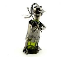 Lady Golfer Flaschenhalter aus Metall Wein Caddy