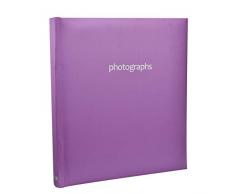 ARPAN Einsteckalbum für 120 Fotos, 12,7 x 17,8 cm, Violett, 28 x 26 x 3 cm