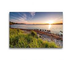 Premium Textil-Leinwand 75 x 50 cm Quer-Format Halbinsel Mönchgut | Wandbild, HD-Bild auf Keilrahmen, Fertigbild auf hochwertigem Vlies, Leinwanddruck von Nordbilder Fotografie aus Leidenschaft