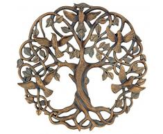 Old River Outdoor Tree of Life/Birds of Peace Wandschild 11 5/20,3 cm Deko Celtic Dove Garden Art Skulptur