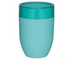 Sealskin Becher Bloom, Zahnputzbecher aus ABS, Farbe: Aqua