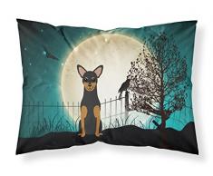 Caroline s Treasures bb2218pillowcase Halloween Scary Manchester Terrier Stoff Kissenbezüge, Standard, Multicolor