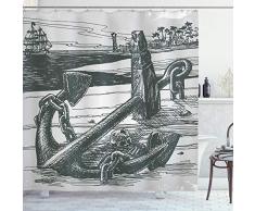 ambesonne Decor collectionshower Vorhang Set mit Haken, Polyester, Multi 4, 69W x 75L