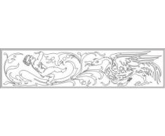 INDIGOS 4051095027386 Wandtattoo w259 Vogel, Baby 120 x 71 cm, weiß