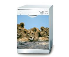 Decusto – Lion Family Aufkleber für Geschirrspüler