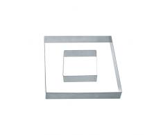 DECORA 0063791 TORTENRING QUADRATISCH AUS Edelstahl 30X30X4,5 H cm