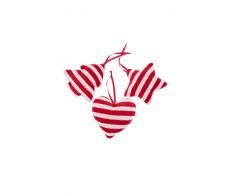 Comarco Sa 15691 Weihnachtsanhänger und Anhänger, gepolstert, weiß/rot, 11 x 2 x 11 cm