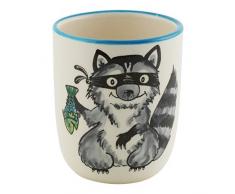 Kuhn Rikon 39329 Kindertasse Waschbär 2dl, Mehrfarbig