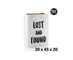 BigBuy Home Papiertasche, mittelgroß, 30 x 45 x 20 cm, Mehrfarbig, Einheitsgröße