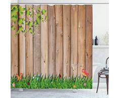 Duschvorhang von ambesonne, Stoff Badezimmer Decor Set mit Haken, Textil, Multi 12, 69W x 84L