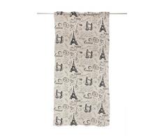 Mendola Home Textiles Ösenschal, Grau, 140 x 245 cm