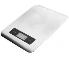 IBILI Digitale Küchenwaage extradünn 21,5x17 cm, Edelstahl, Silber/schwarz, 21.5 x 17 x 4 cm