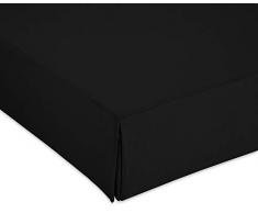 Cardenal Textil Sofabezug glatt Bett 150 cm Schwarz