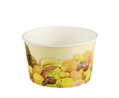 PAPSTAR Eisbecher, Pappe, PE-beschichtet, Mehrfarbig, 10 x 40 x 48 cm