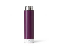 Pantone Trinkflasche, Tritan, Edelstahl, Aubergine 229, 6.2 x 6.2 x 22 cm