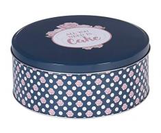 Krasilnikoff Keksdosen Set - 3 Weißblech Dosen Rund Für Plätzchen & Süßigkeiten