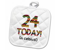 3dRose Topflappen, weiß, 20,3 x 20,3 cm