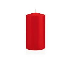 Wiedemann Stumpenkerzen, Wachs, Rot, 15 x 8 cm, 6-Einheiten