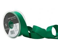 Berisfords 3501 Satinband, doppelseitig, 25 mm, Hunter Green 455 10,5 x 10,5 x 3 cm, Doppelseitiges Band, Polyester, Satin, Hunter Green