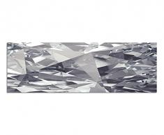 Panoramabild auf Leinwand und Keilrahmen 150x50cm Kristall Diamant Kristallglas Hintergrund