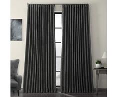 HPD Half Price Drapes BOCH-LN1857-108-DW Verdunkelungsvorhang aus Leinenimitat, extra breit, Verdunkelungsvorhang (1 Panel), 100 x 108 cm, Hellbeige