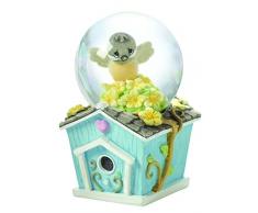 Precious Moments, Mini Snow Globe, Chickadee Vogelhaus, 154444