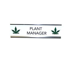Aahs Engraving Aahs Gravur Neuheit Schreibtisch Zeichen, Stoner Edition, 20,3 x 6,3 cm Plant Manager