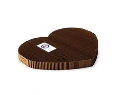 Americat Company Hergestellt in Den USA Katzenbaum Kratzbaum Pad | Handarbeit | Schwere und Beständigkeit, ungiftig | aus 3 Designs Wählen: Herz, Rechteck, Cornerstone, X-Large, Kartonfarben