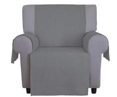 COTTON & COLOR Sofakissen, Baumwolle Modern 225x134x0.5 cm (2 posti) grau