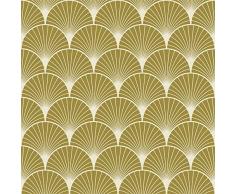 Plage 9 Fliesen Sticker - Arborea Bronze, gelb, 10x10cm