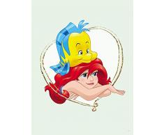Komar Disney Wandbild Ariel & Fabius | Kinderzimmer, Babyzimmer, Dekoration, Kunstdruck | ohne Rahmen | WB080-30x40 | Größe: 30 x 40 cm (Breite x Höhe)