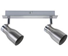 Paulmann 66687 Spotlight Meli max 2x10W GU10 Nickel satiniert 230V Metall 666.87 Deckenleuchte Lampe LED Deckenlampe Deckenstrahler