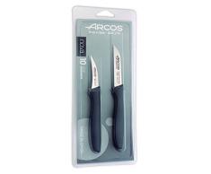 Arcos 189000 Paring Messer Set, Acier_inoxydable, Schwarz, Normal