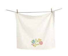 TAG 205572 Be You Geschirrtuch, Blumenmuster, 73,7 x 71,1 cm, elfenbeinfarben