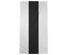 ArtVerse NFS Las Vegas Football Stripes Strandtuch, Mikrofaser, 36 x 72, Weiß und Schwarz