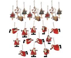 4Es Weihnachtsbaumschmuck, Weihnachtsbaum, Geschenkanhänger, 12 tanzende Metall-Engel, 12 Metalldosen, Weihnachtsdekoration