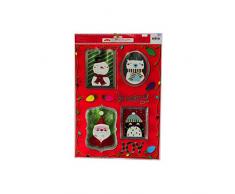 Fensteraufkleber, Motiv Nellies Treasures, Weihnachten, Pflaume 3.5 inches Be Merry Metallic Picture Frames