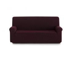 Blindecor Picasso Schutzhülle aus elastischem Sofa 3 Sitzer, Stoff 90x170x100 cm rot