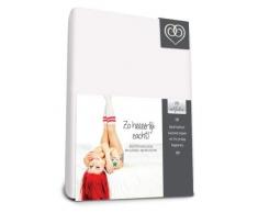Bed-Fashion-Stretch Spannbetttuch, Frottee, weiß, doppelt, 140 x 210 cm