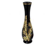 NOVICA 567.156,6 cm Golden Bamboo lackiertem Holz Deko Vase