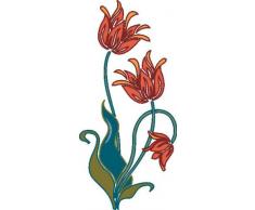 Indigos 4051719713916 Wandtattoo MF119 wunderschÃ¶nes Tribal Ornament Blume Pflanze 120 x 55 cm