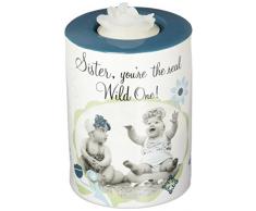 Candidly LOL by Pavilion Teelichthalter mit Kerze, 10 cm hoch