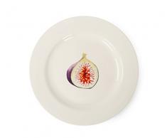 Jersey Keramik Cremona Käse und Obst Teller, Creme