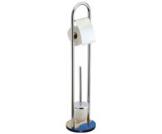 SANWOOD 9012500 Karibik WC Kombi Bürstengarnitur, Polyresin, Metall verchromt