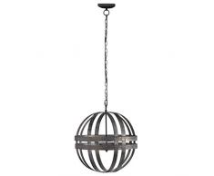 A&B Home Kenzo Metal Chandelier, Antique Silver Kronleuchter, silberfarben antik-Optik