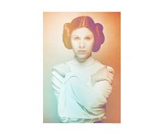 Komar Wandbild Star Wars Classic Icons Color Leia | Kinderzimmer, Jugendzimmer, Dekoration, Kunstdruck | ohne Rahmen | WB096-30x40 | Größe: 30 x 40 cm (Breite x Höhe)