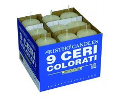 Cereria di Giorgio risthò Stumpenkerzen, Creme, 5 x 5 x 12 cm