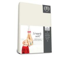 Bed-Fashion-Stretch Spannbetttuch, Frottee, gebrochenes Weiß, doppelt, 140 x 210 cm