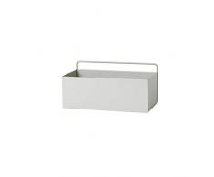 Ferm Living Wall Blumentopf, Metall, hellgrau, 30,5cm
